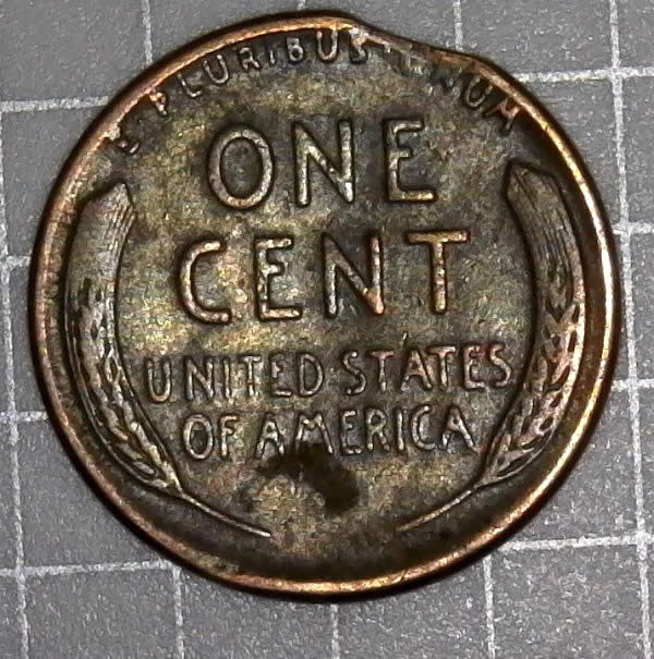 1955-P-Lincoln-Wheat-Cent-Curved-Clipped-Planchet-Found-In-Walmart!